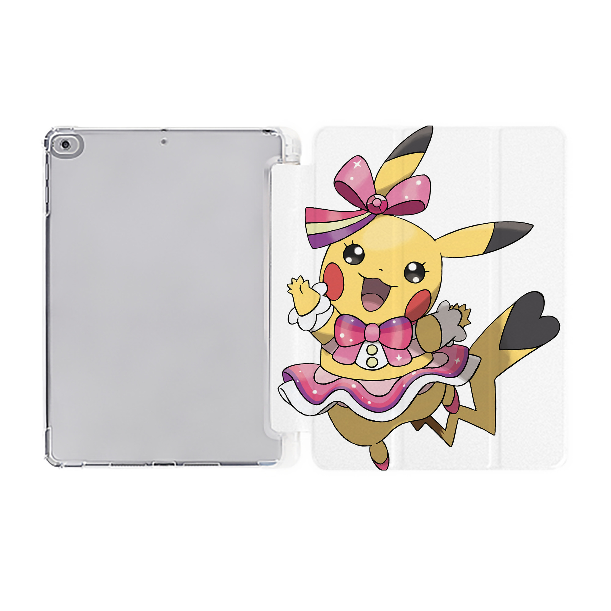（画像用） ポケットモンスター Pokémon IPad ケース ペン収納付き 三つ折りスタンド PUレザー×シリコン 対応機種9.5/10.5/10.9インチ